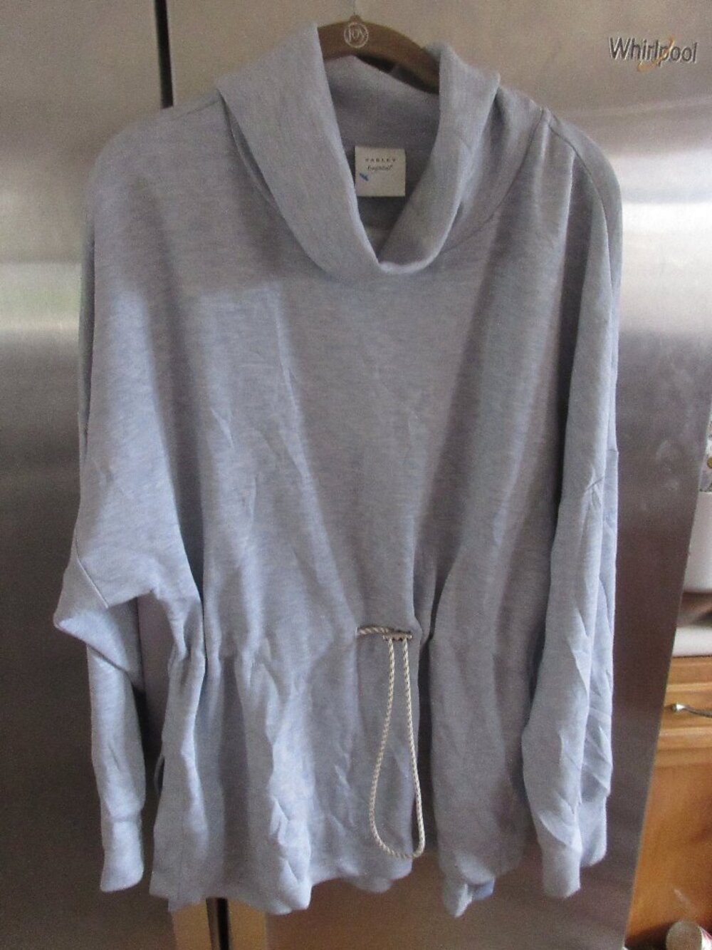 varley mock neck double soft pullover xl